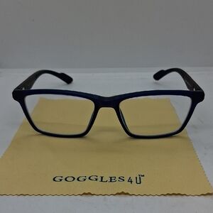 NWOT Rxable Goggles4U G4U A91011 Blue and Black Eyeglass Frames